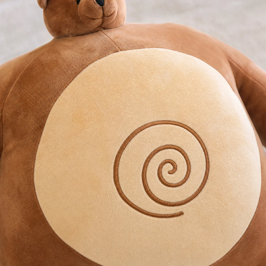 Peluche Ours Marron avec Spirale Brodée - Détail matière