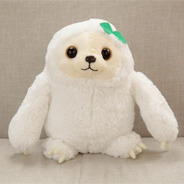 Peluche paresseux blanc