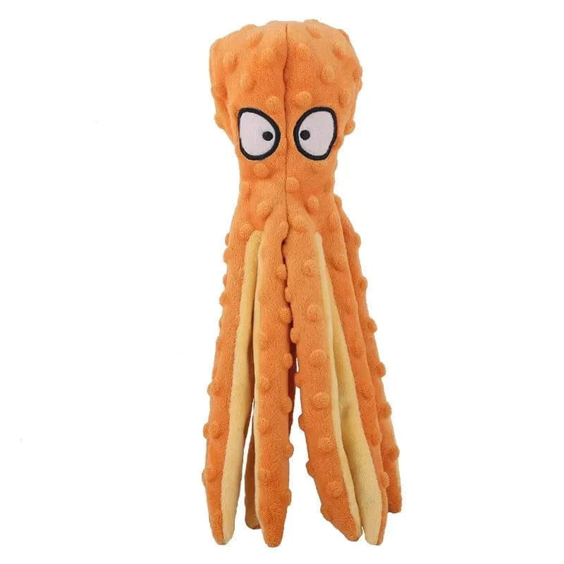 Peluche pieuvre longue et fine Orange
