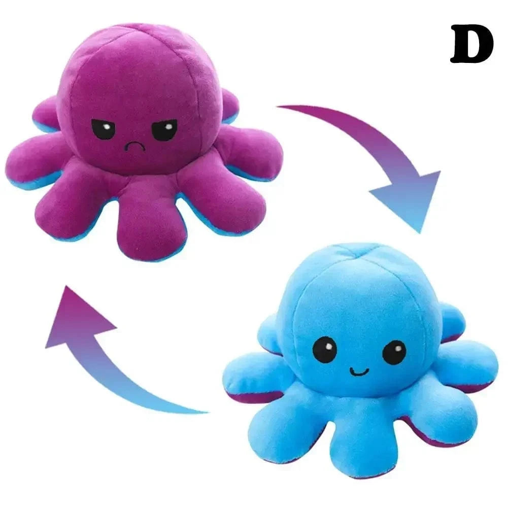 Peluche Pieuvre Réversible XXL 20 cm