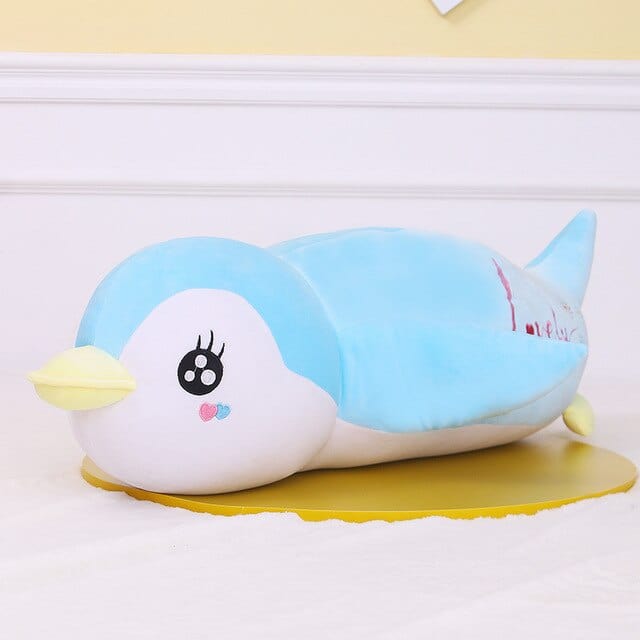 Peluche Pingouin 1M - Glacé Câlin™ Bleu
