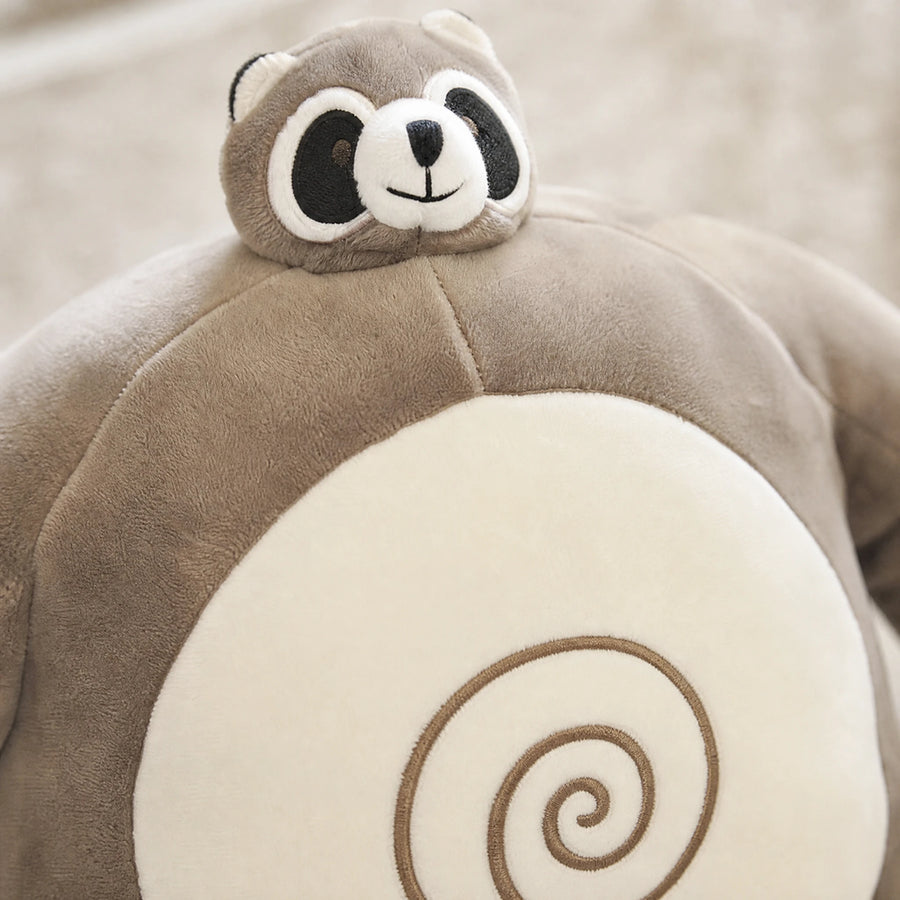 Peluche Raton Laveur aux Longs Bras Musclés - Détail matière
