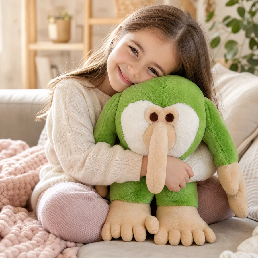 Peluche Singe Original Brr Brr Patapim Vert et Beige - Utilisation du produit