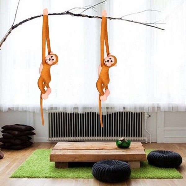 Peluche Singe Suspendu - Babou Tendre™