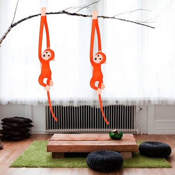 Peluche Singe Suspendu - Babou Tendre™