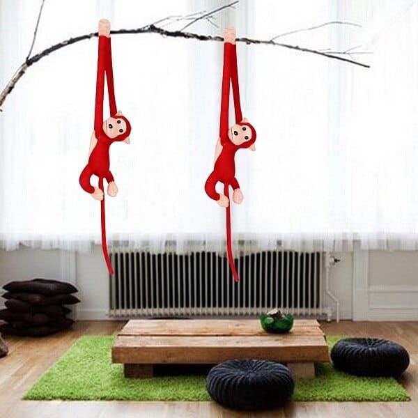 Peluche Singe Suspendu - Babou Tendre™