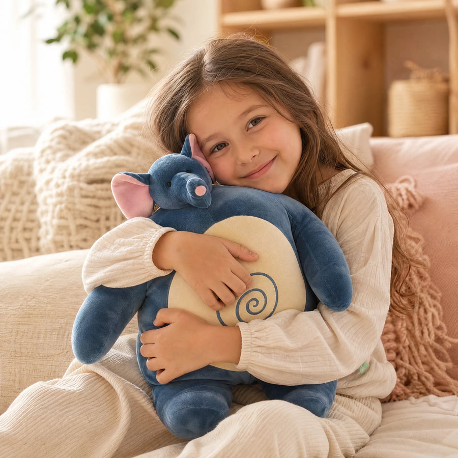 Peluche Souris Géante Bodybuildée Gris et Crème - Utilisation du produit
