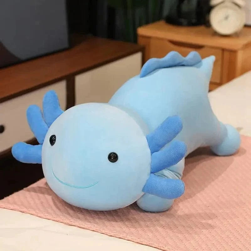 Peluche squishmallow axolotl coloré Bleu / 60cm