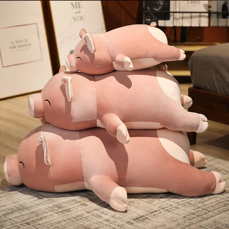 Peluche squishmallow cochon à la grosse truffe