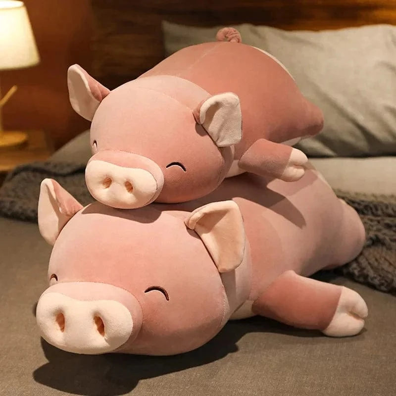 Peluche squishmallow cochon à la grosse truffe