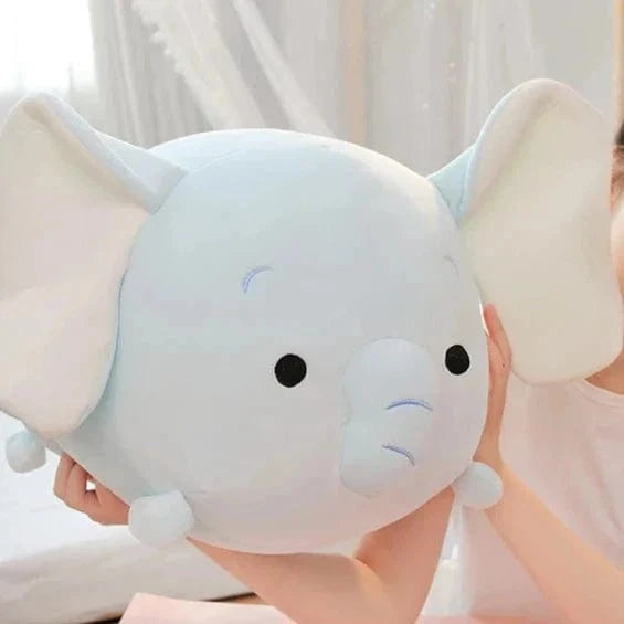 Peluche squishmallow éléphant bleuté