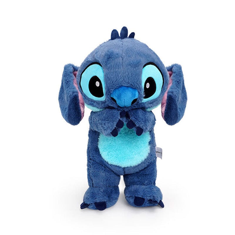 Peluche Stitch aux oreilles qui se lèvent par pression sur le ventre