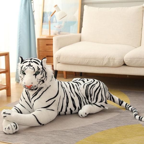 Peluche Tigre Blanc - Rayé le Tigrou™ 50 cm