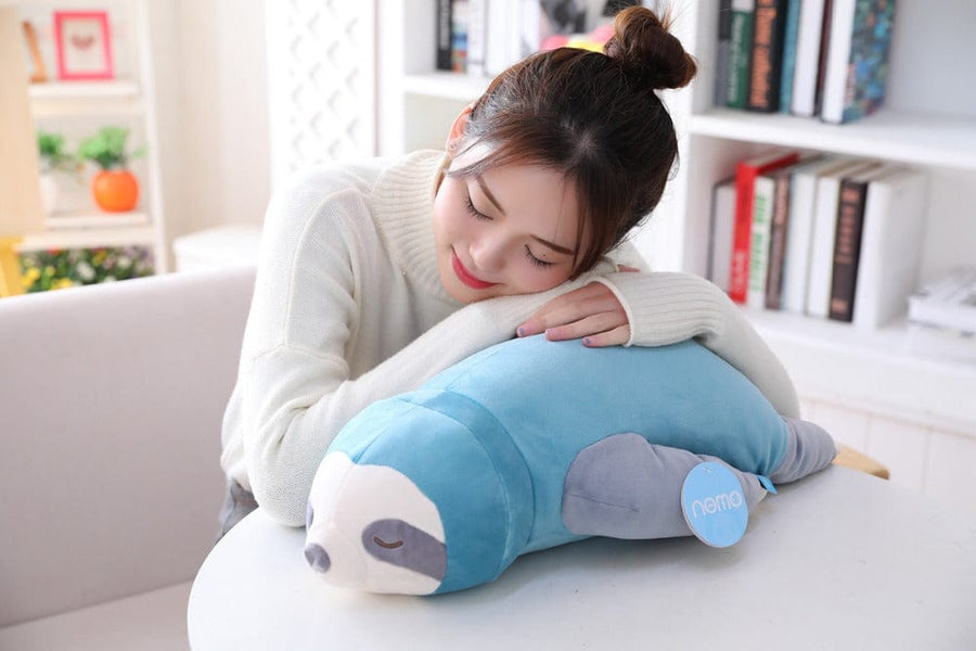Peluche tropicale paresseux doudou endormi