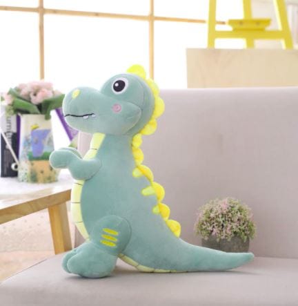 Peluche tyrannosaure aux grands yeux