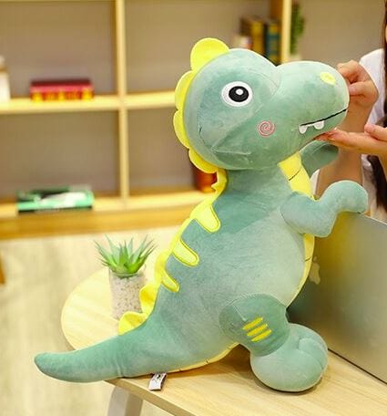 Peluche tyrannosaure aux grands yeux