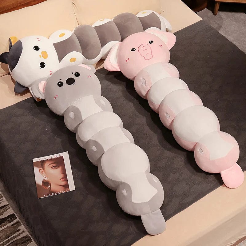 Peluche vache longue à câlins