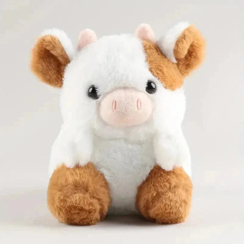 Peluche Vache Bicolore Mignonne et Douce