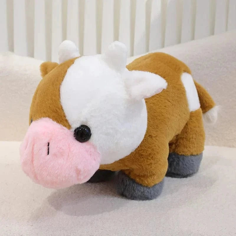 Peluche vache petite et mignonne Marron / 32cm
