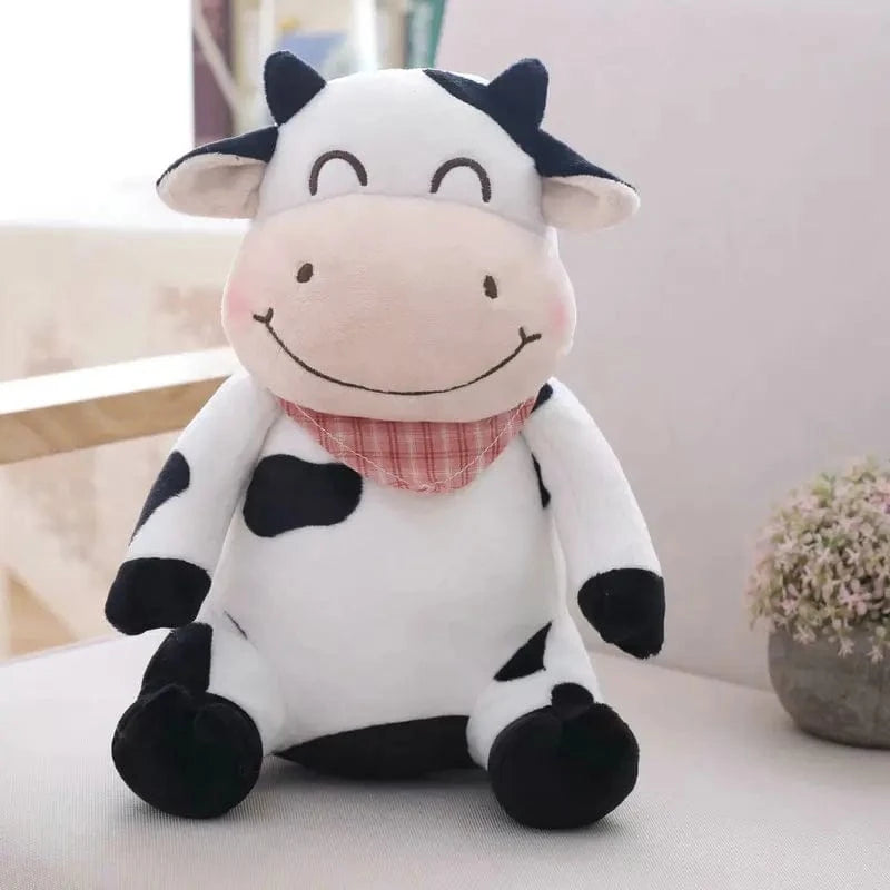 Peluche Vache Suisse Rose / 35 cm