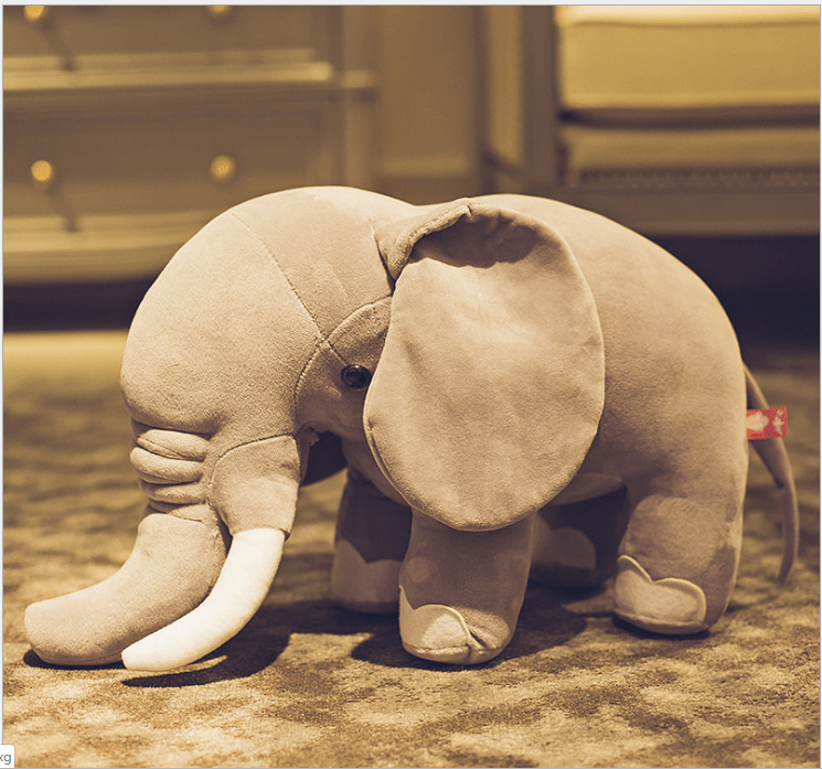 Peluche xxl éléphant sauvage Éléphant gris / 60 CM