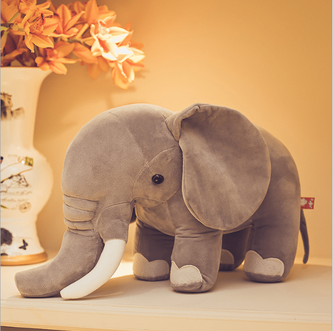 Peluche xxl éléphant sauvage Éléphant gris / 60 CM