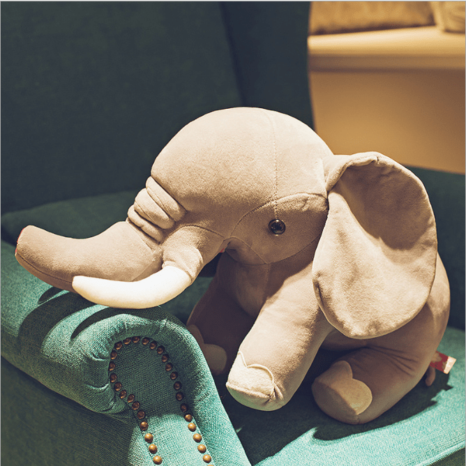 Peluche xxl éléphant sauvage Éléphant gris / 60 CM
