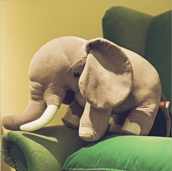 Peluche xxl éléphant sauvage Éléphant gris / 60 CM