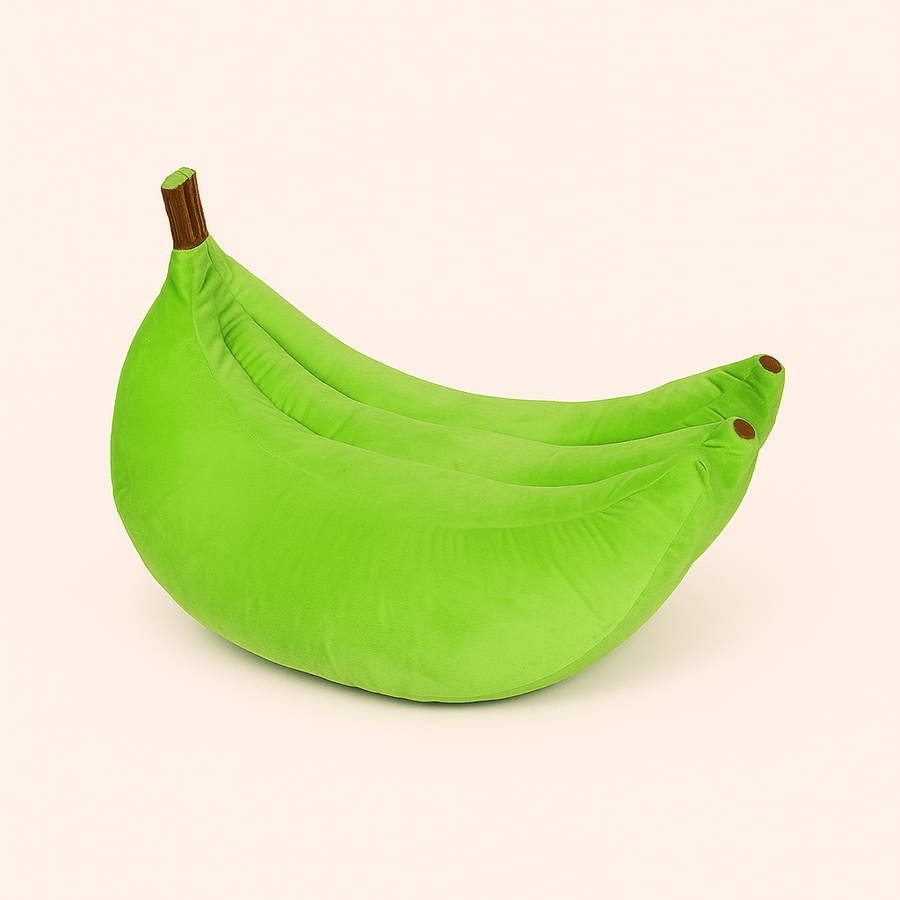 Pouf Banane 🍌 | Canapé Velours Cristal Moelleux L110x65x70cm