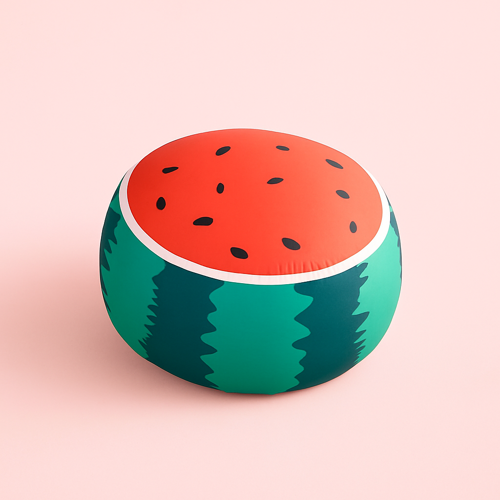 Pouf rond & grand – Siège moelleux motif Totoro / Garfield / Doraemon