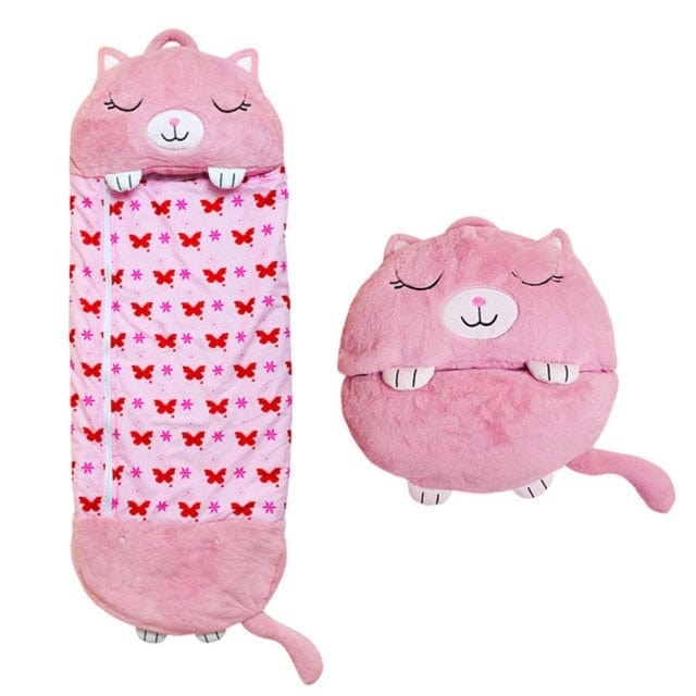 Sweety Dodo™ | Peluche Sac de Couchage Chat Rose