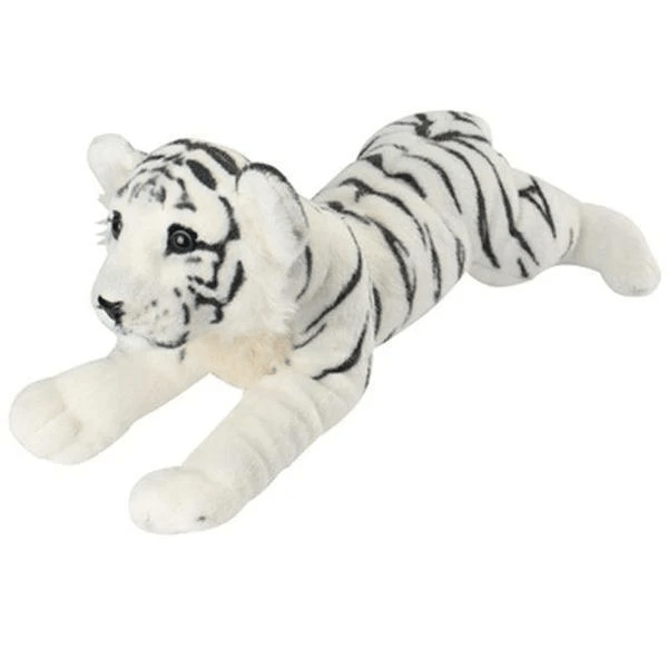 Tigre en peluche adorable et réaliste Tigre blanc