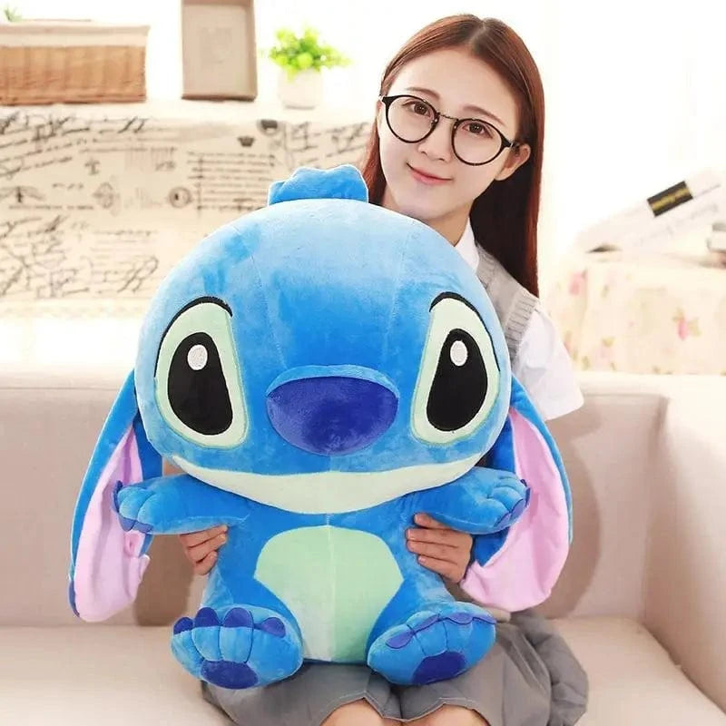 35-65 cm Disney Aoger Lilo & Stitch peluche poupée édition point Rose poupée créative Kawaii oreiller jouet cadeau d'anniversaire pour fille
