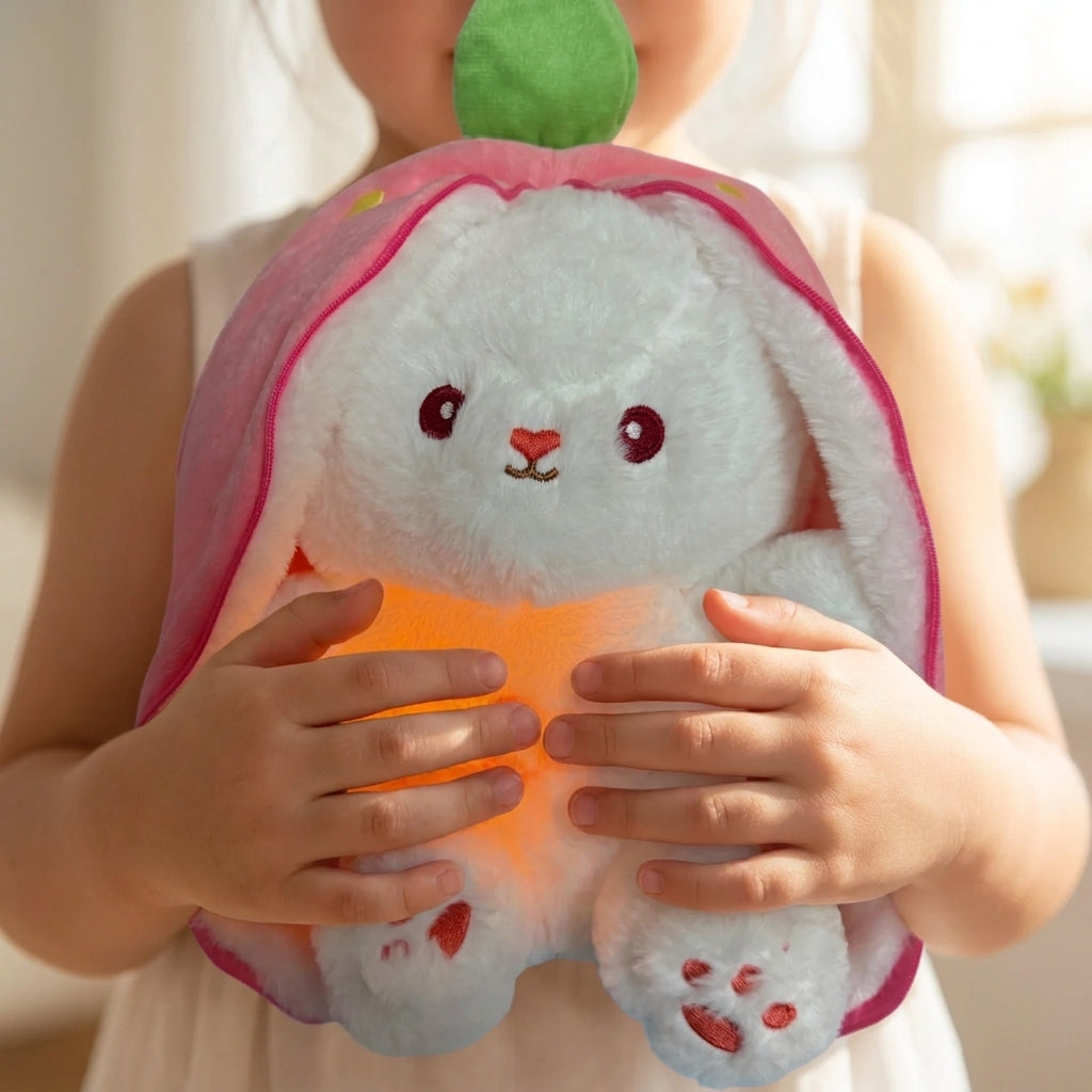 Peluche qui respire lumineuse — 4 modes et berceuse