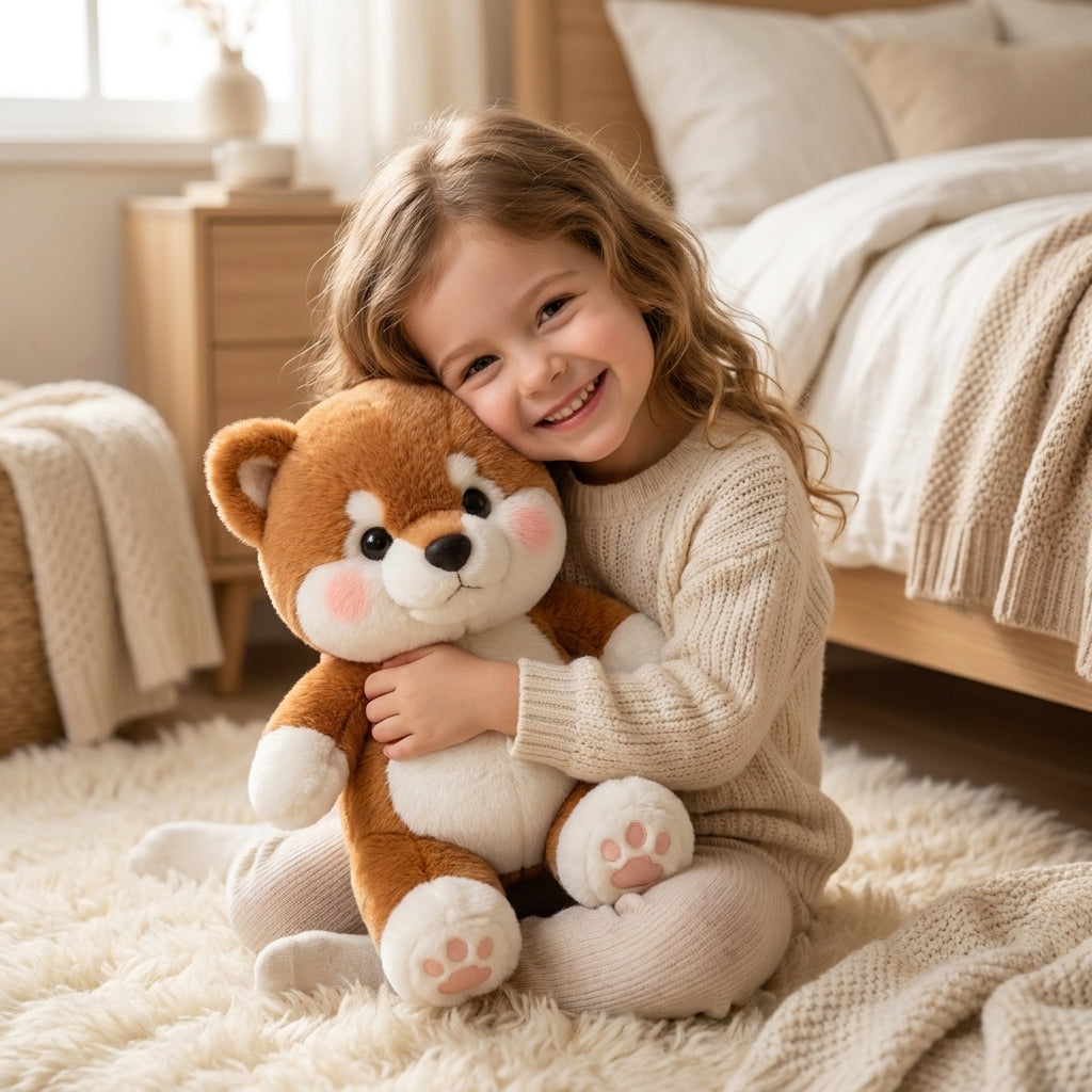 Peluche Animaux qui Court – Panda, Chiot, Agneau, Cochon