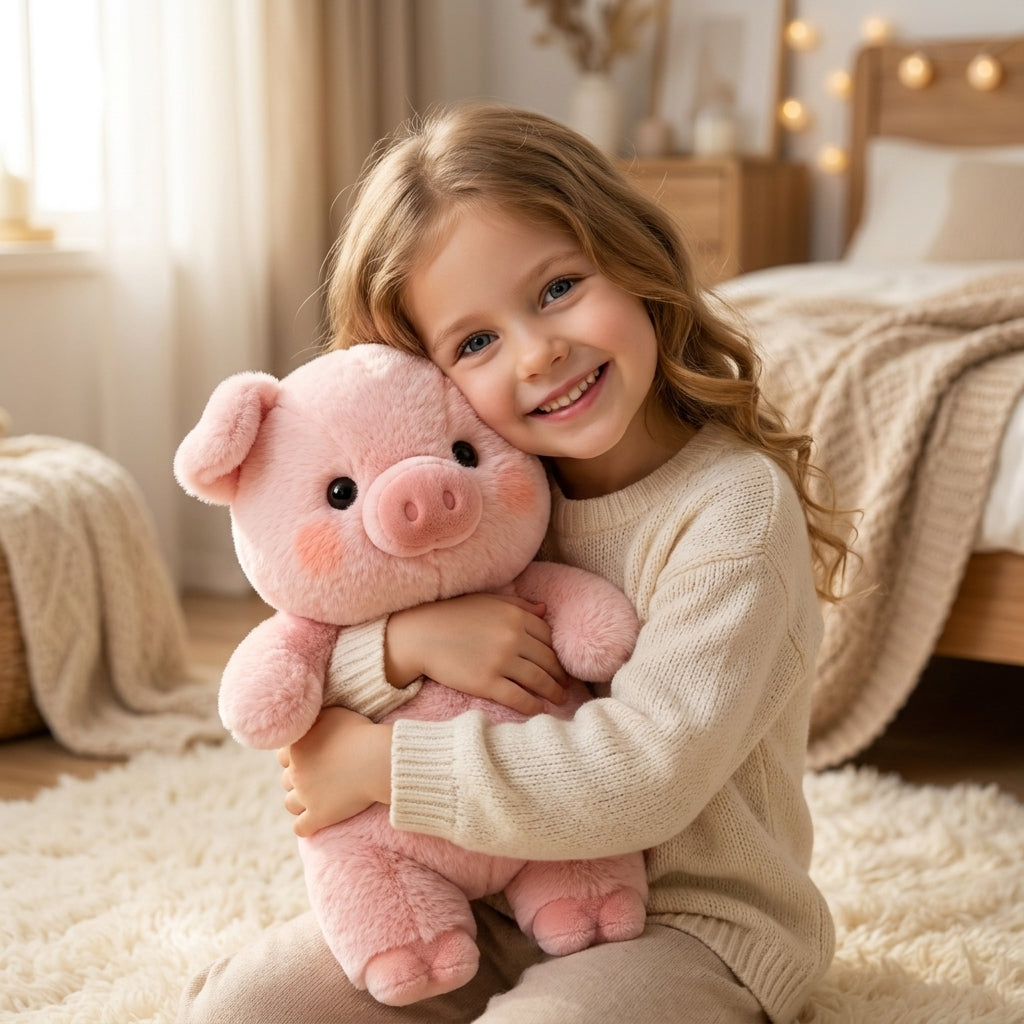 Peluche Animaux qui Court – Panda, Chiot, Agneau, Cochon