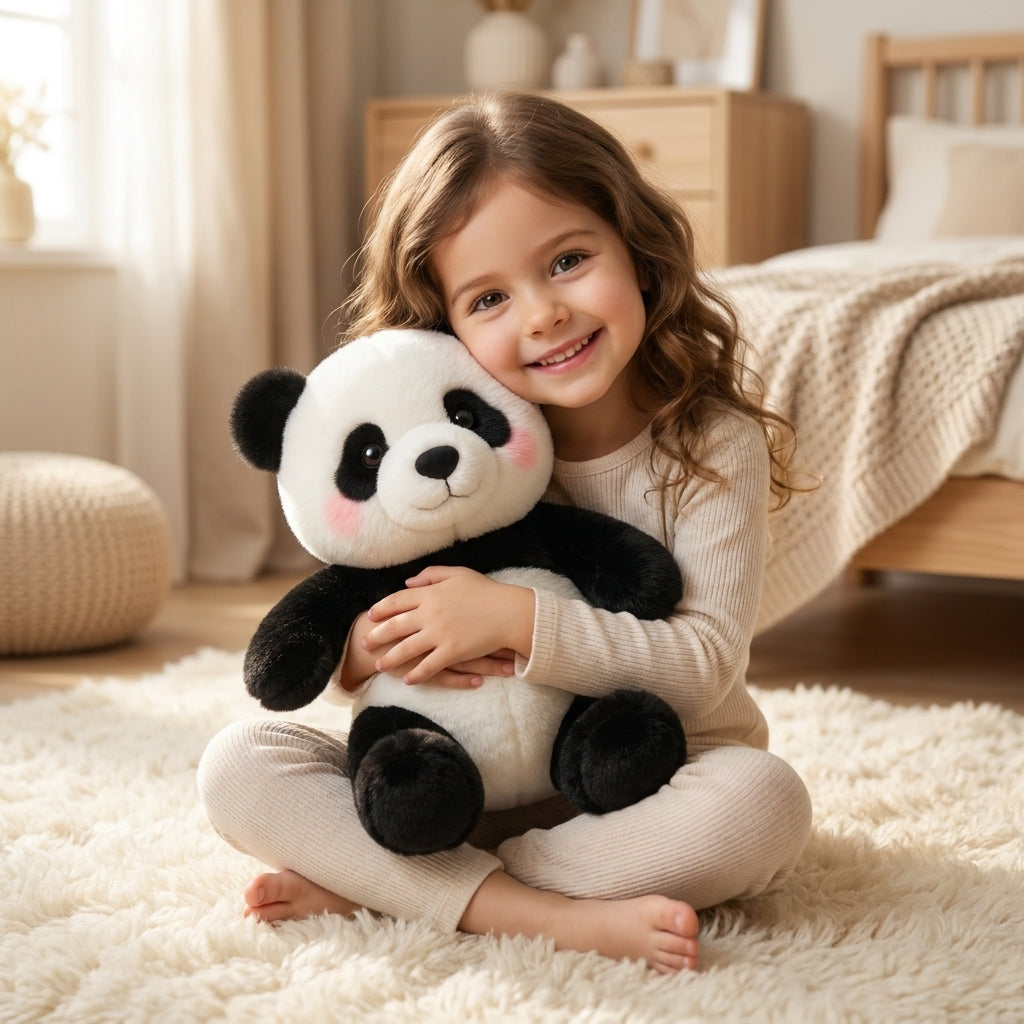 Peluche Animaux qui Court – Panda, Chiot, Agneau, Cochon