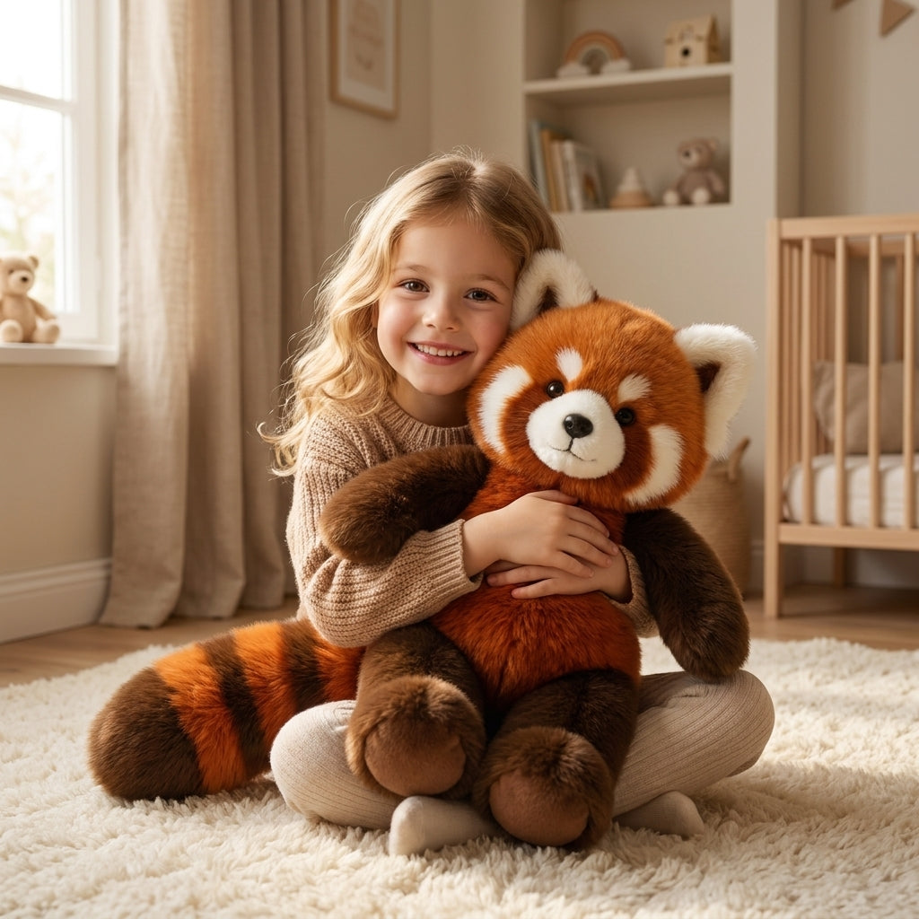 Peluche Panda Roux & Renard qui Court – Édition Duo