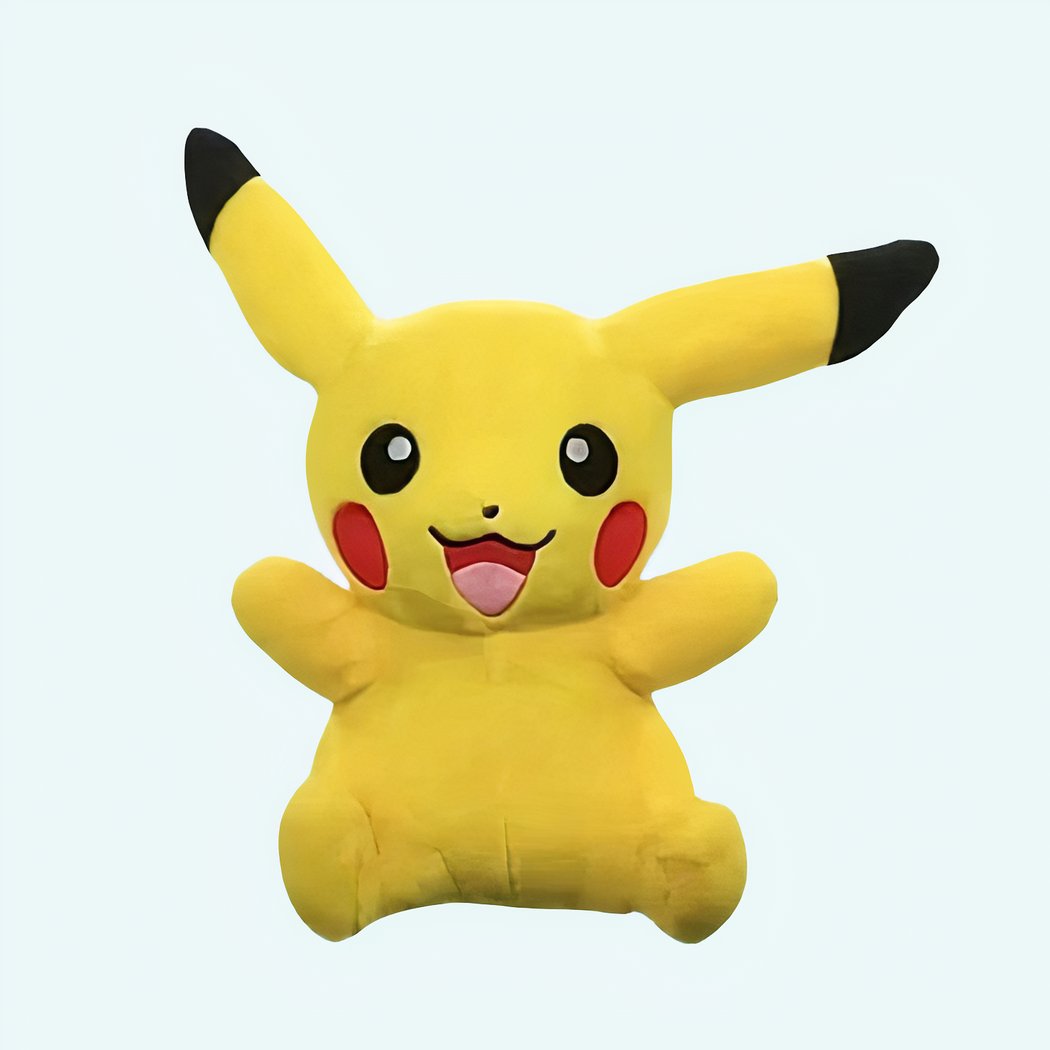 Peluche Pikachu trop heureux