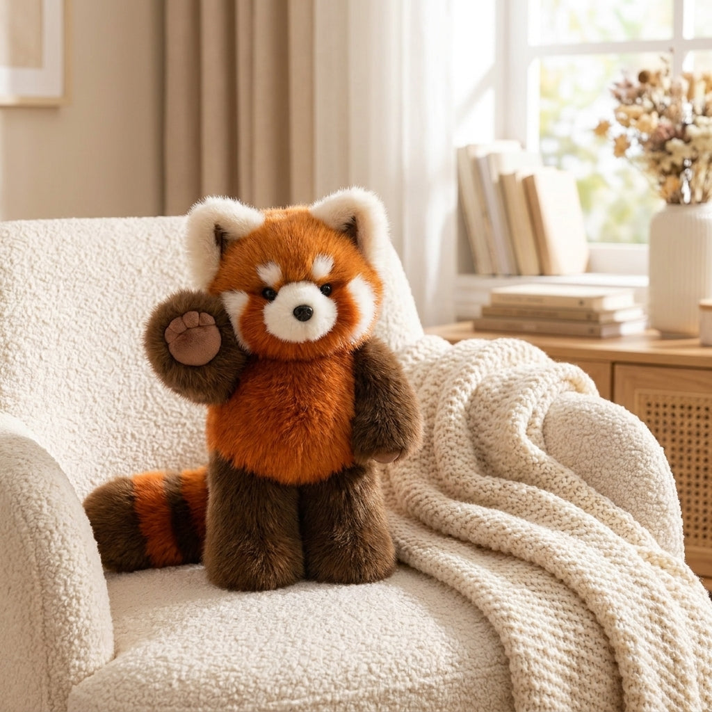 Peluche Panda Roux & Renard qui Court – Édition Duo