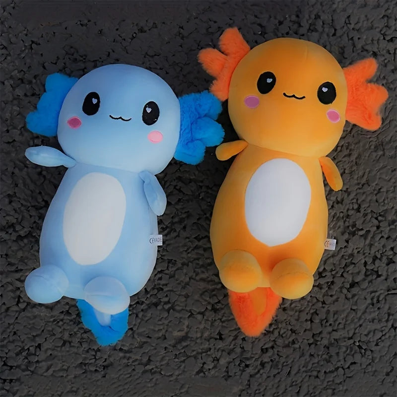 Peluche Axolotl Colorée avec Branchies Douces