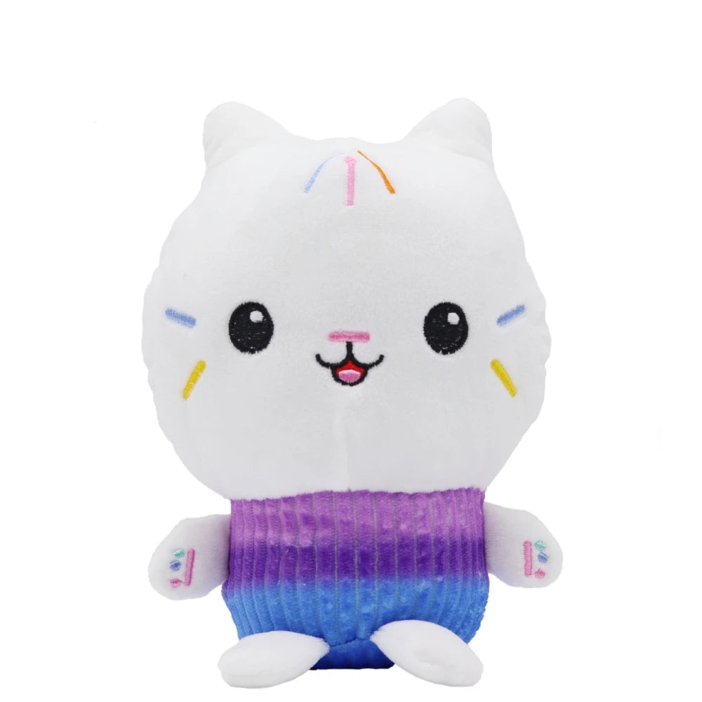 Peluche Chat Kawaii Arc-en-Ciel avec Corps Velours Dégradé