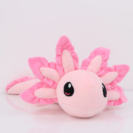 Peluche axolotl rose 45 cm, le coloris le plus demandé des trois