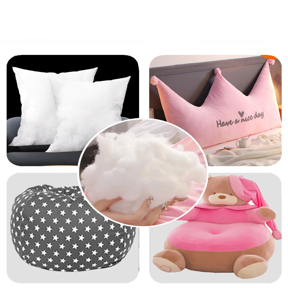 Ouate de Remplissage Premium 7D – Coton PP Ultra-Doux (1 kg)