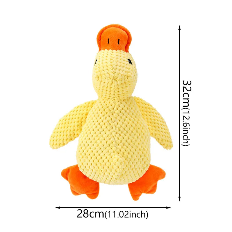 Jouet en peluche pour chien, Peluche Canard pour Chien | Jouet couineur résistant anti-morsure | Compagnon interactif