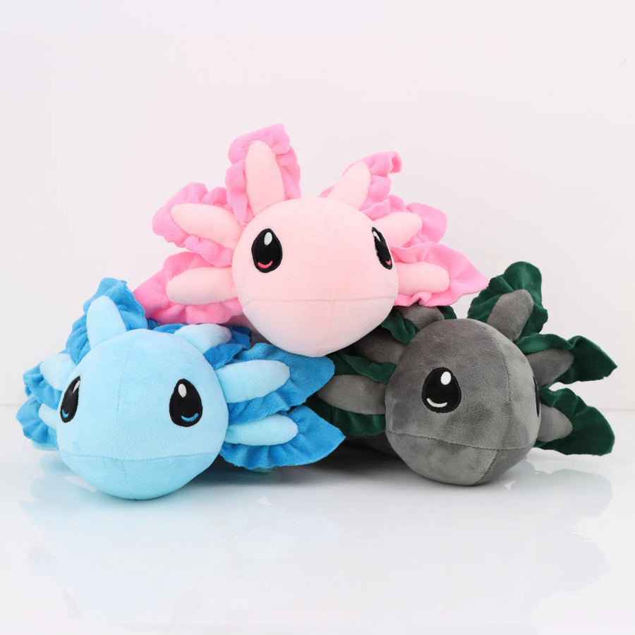 Peluches axolotl de 45 cm, à allonger au pied d'un lit d'enfant