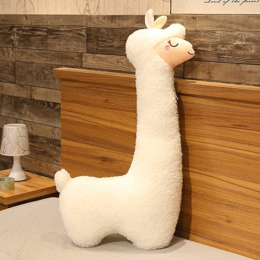 Adorable lama en peluche au long cou