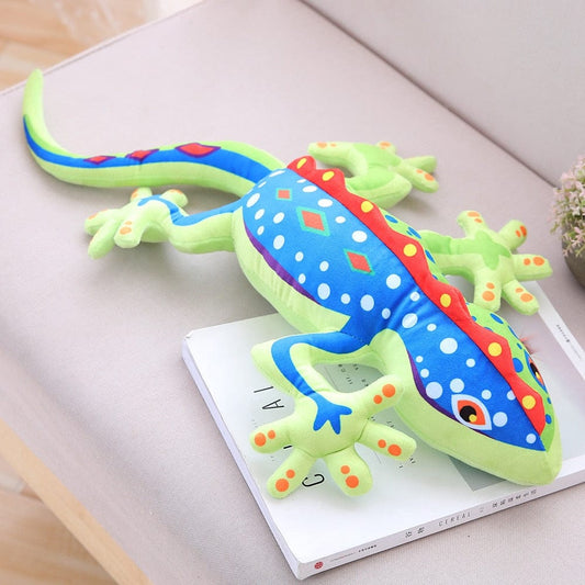 Adorable peluche animale en forme de lézard réaliste