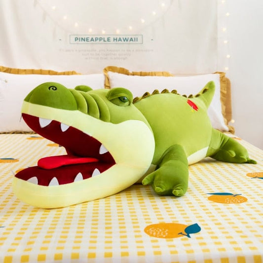 Alligator jouet en peluche réaliste