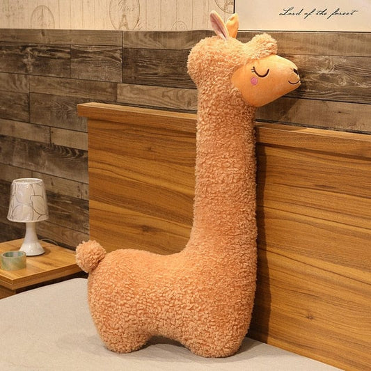 Alpaga en peluche géante à la laine tres douce